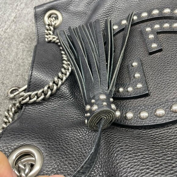 Gucci GG Soho on Chain Medium Shoulder Black Bag 660-82024 - Picture 13 of 16